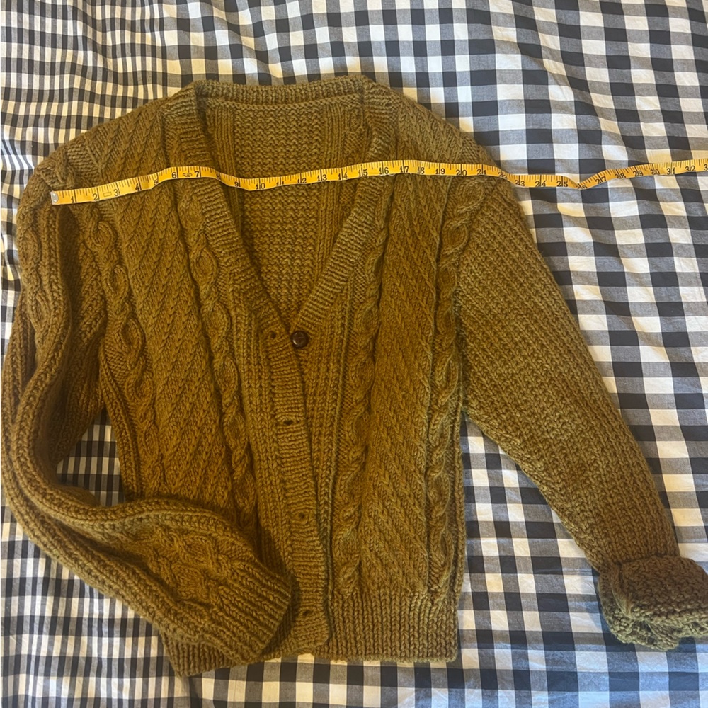 Wool blend handmade vintage sweater